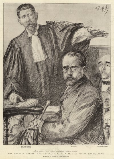 Dreyfus事件，巴黎Assize法院的M Zola审判 作者 查尔斯·保罗·雷诺德